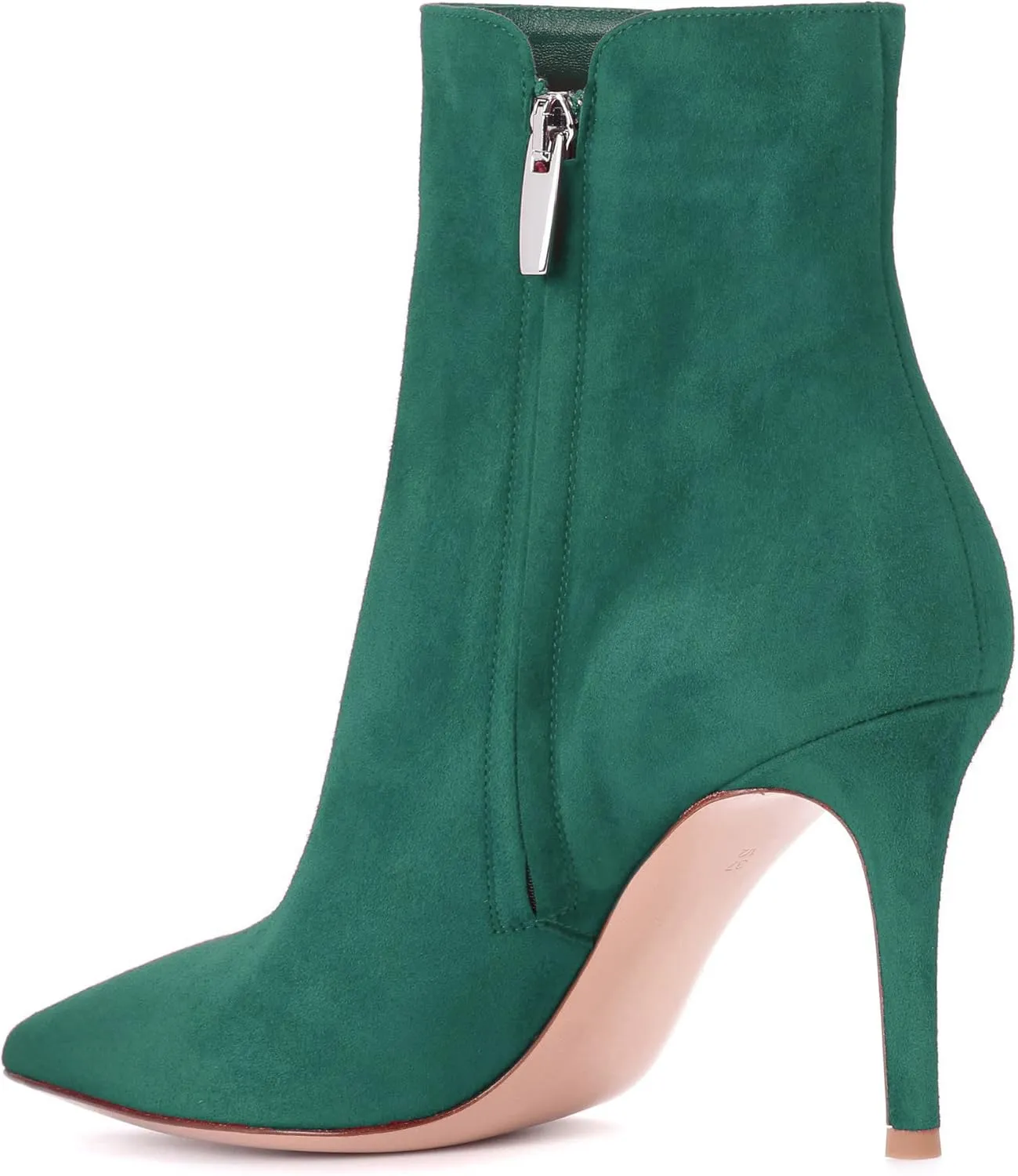 Eldof Women Mid High Heel Bootie | 8cm Pointy Toe Stilettos Ankle Boots | Women's Fashion Stiletto High Heel Ankle Boots