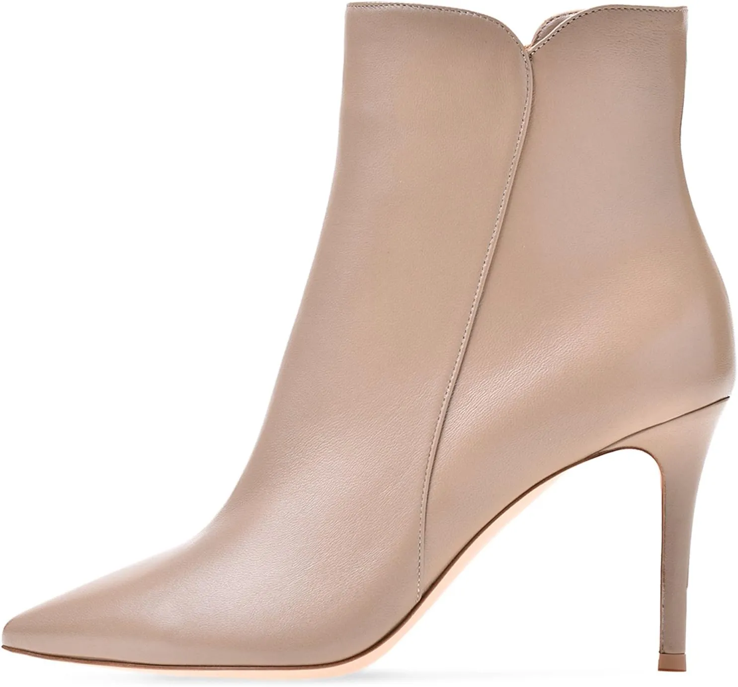 Eldof Women Mid High Heel Bootie | 8cm Pointy Toe Stilettos Ankle Boots | Women's Fashion Stiletto High Heel Ankle Boots