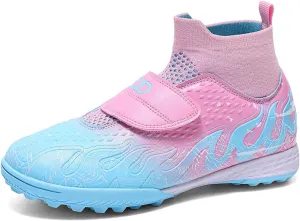 Eliogn Kids' Turf Soccer Shoes Indoor Football Outdoor Soccer Shoes Athletic Actual Combat Training Shoes(Little Kid/Big Kid)