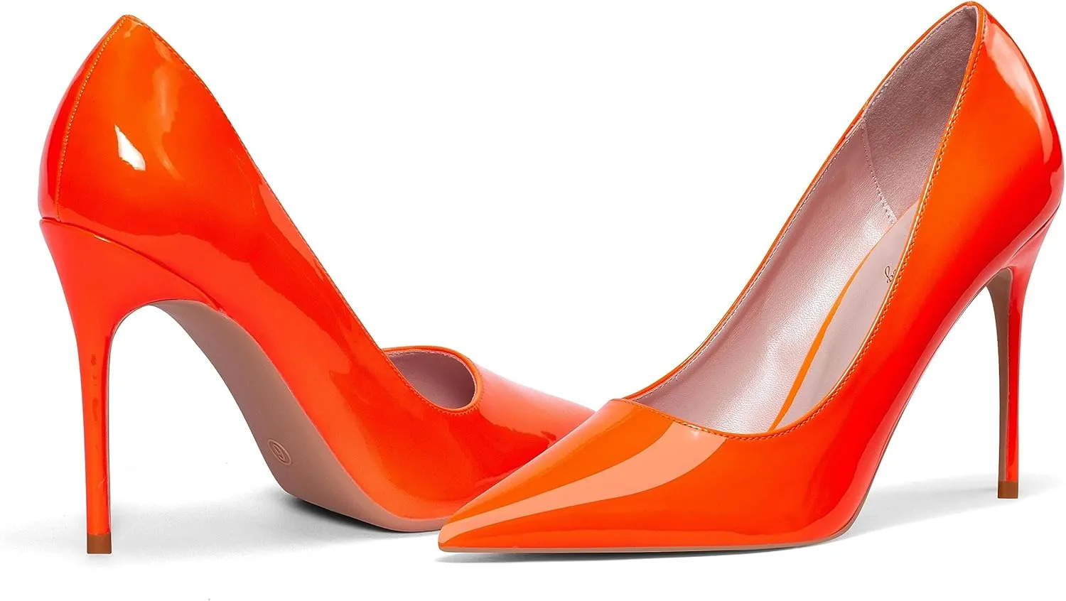 Elisabet Tang High Heels, Womens Pointed Toe Slip on Stilettos Party Wedding Pumps Basic Shoes