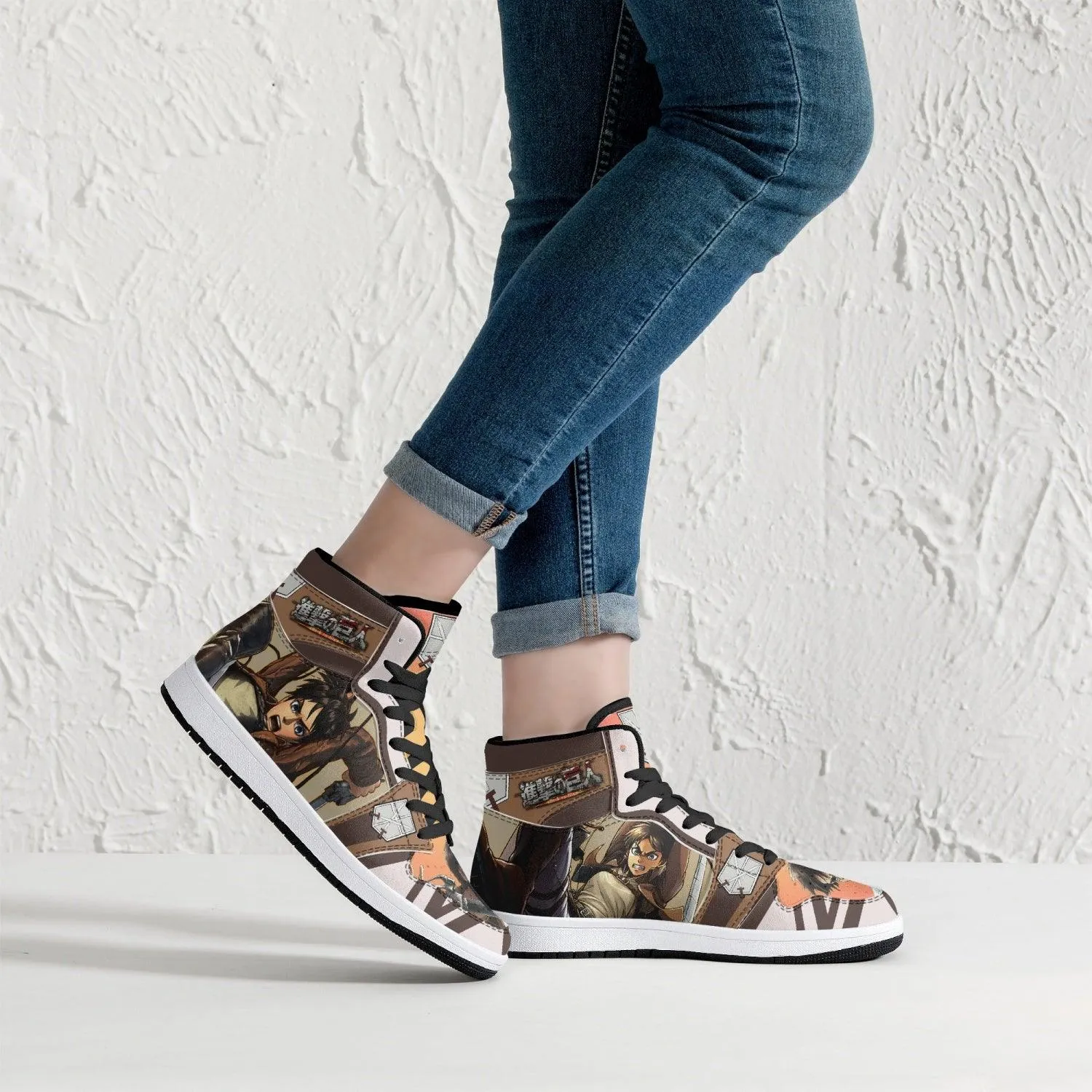 Eren Yeager Training Corps Attack on Titan Mid 1 Basketball Shoes
