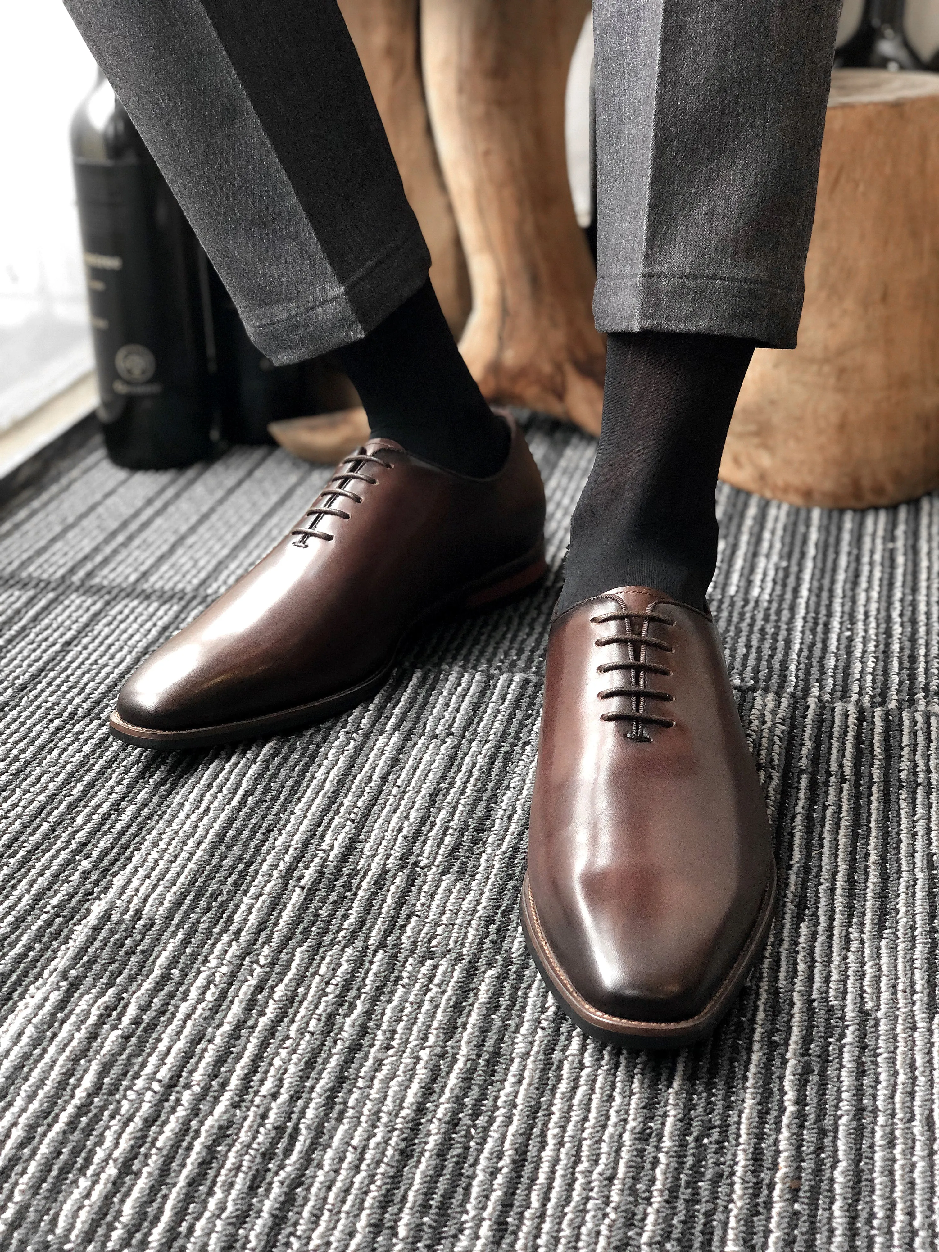 Espresso Enigma Brown Oxfords