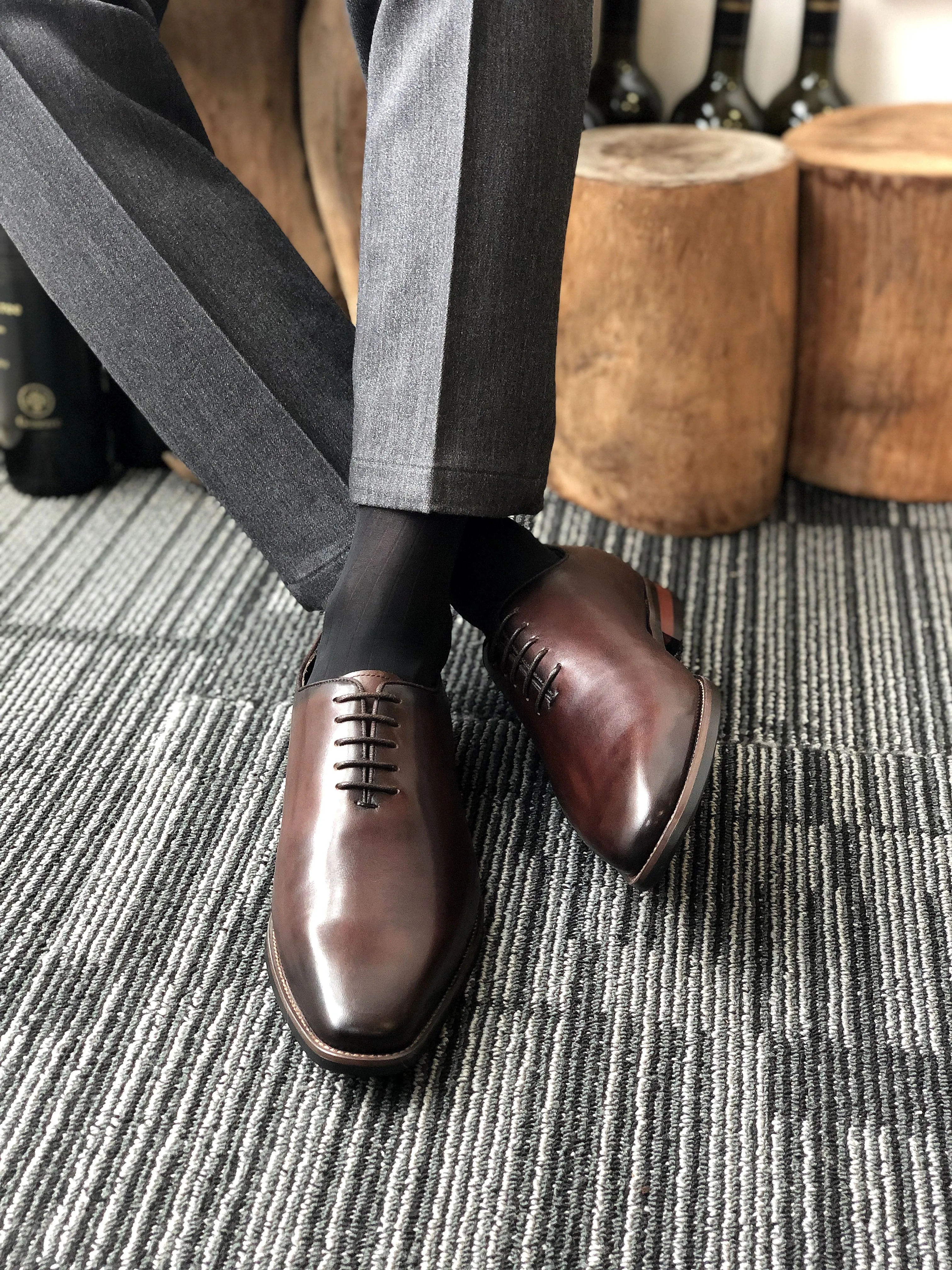 Espresso Enigma Brown Oxfords