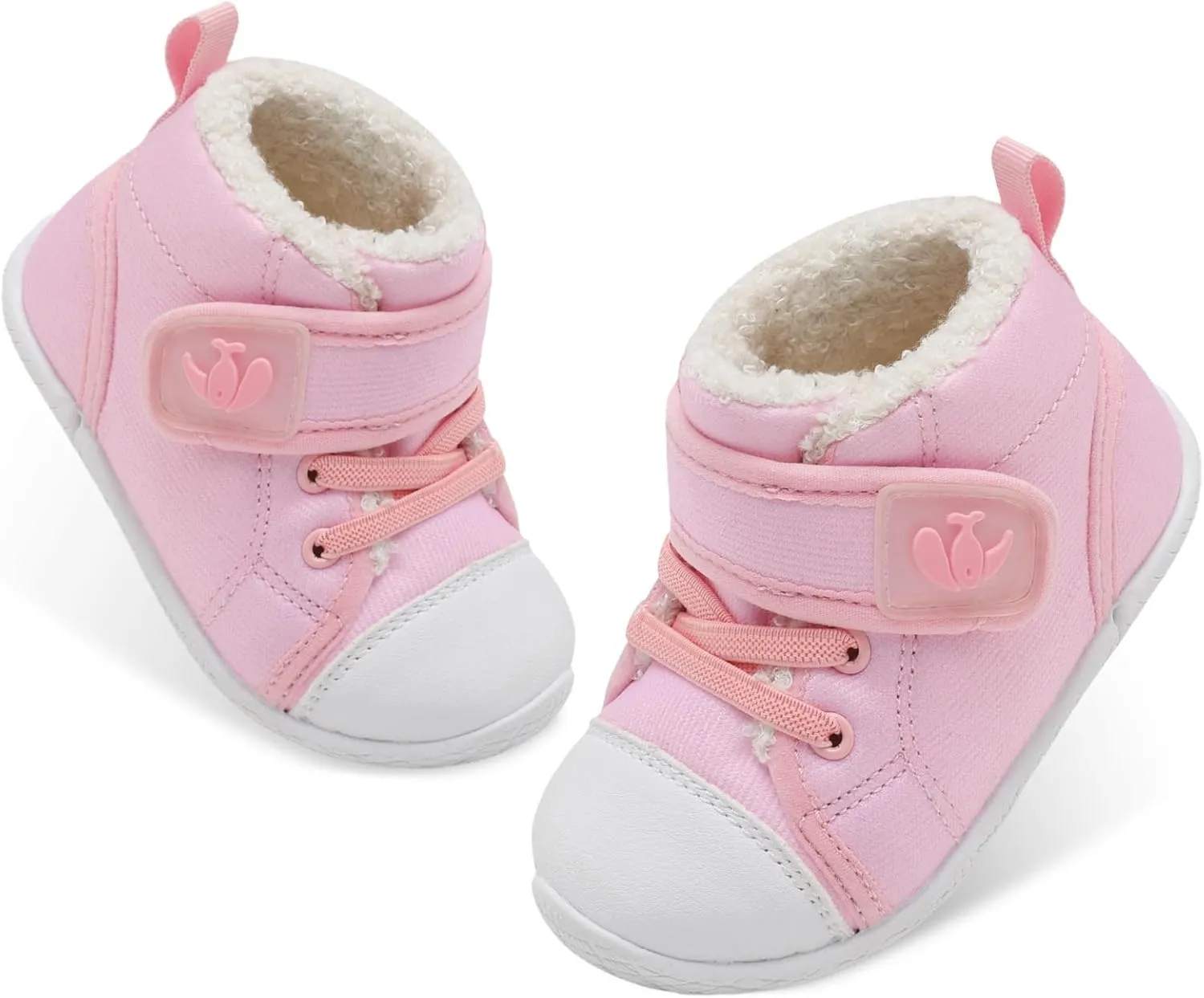 FEETCITY Baby Boots Boys Girls Infant Slippers Cozy Fleece Boots First Walking Shoes Warm Socks Newborn Crib Shoes