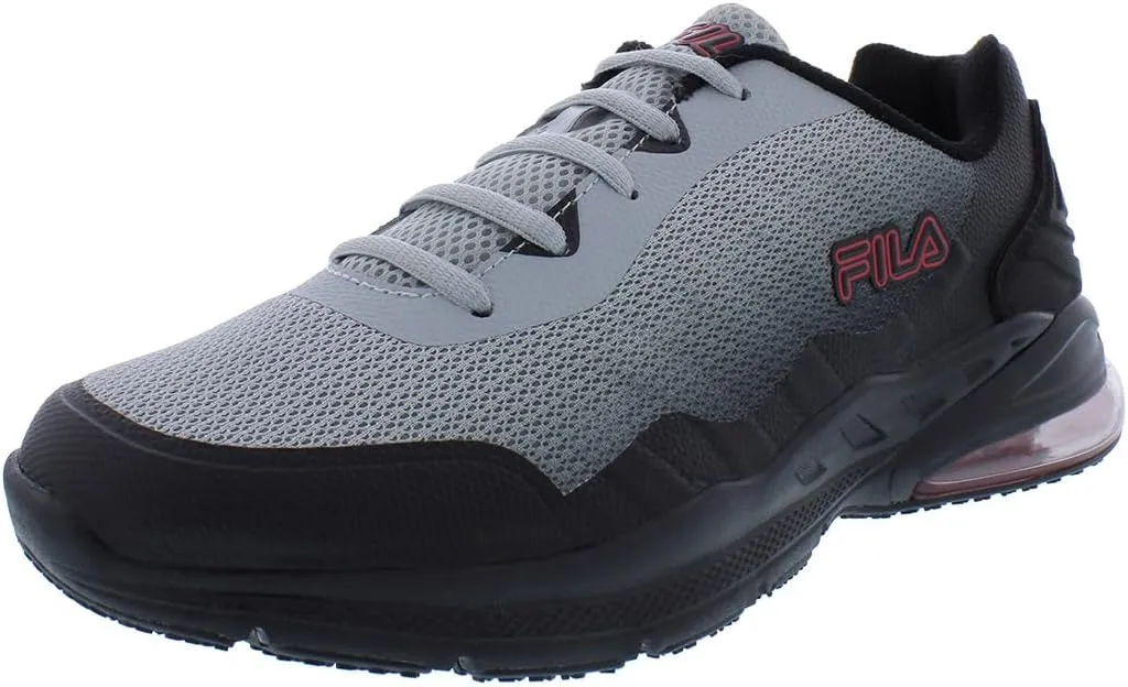 Fila Men's Acumen Viz Running Shoes Highrise/Black/Fila Red 9.5
