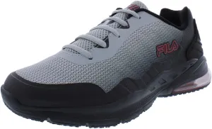 Fila Men's Acumen Viz Running Shoes Highrise/Black/Fila Red 9.5