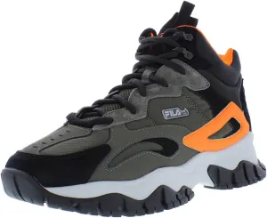 Fila Ray Tracer Tr 2 Mid Mens Shoes Size 13, Color: Olive/Black/Orange
