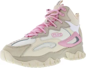 Fila Ray Tracer Tr 2 Mid Womens Shoes Size 5, Color: Khaki/Pink