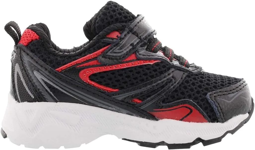 Fila Royalty Strap Running Boy's Shoes Size 8, Color: Black/Red/White
