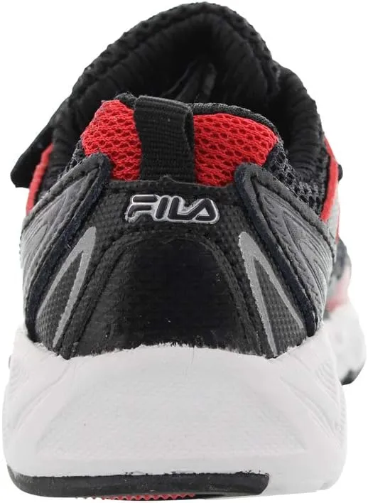 Fila Royalty Strap Running Boy's Shoes Size 8, Color: Black/Red/White