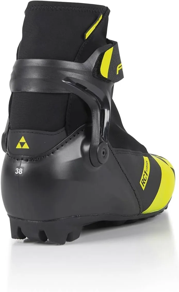 Fischer Junior RC1 Combi Nordic Ski Boots - Classic Roll-Off Breathable Ankle Support Junior Fit Winter Sports Cross-Country Ski Boots