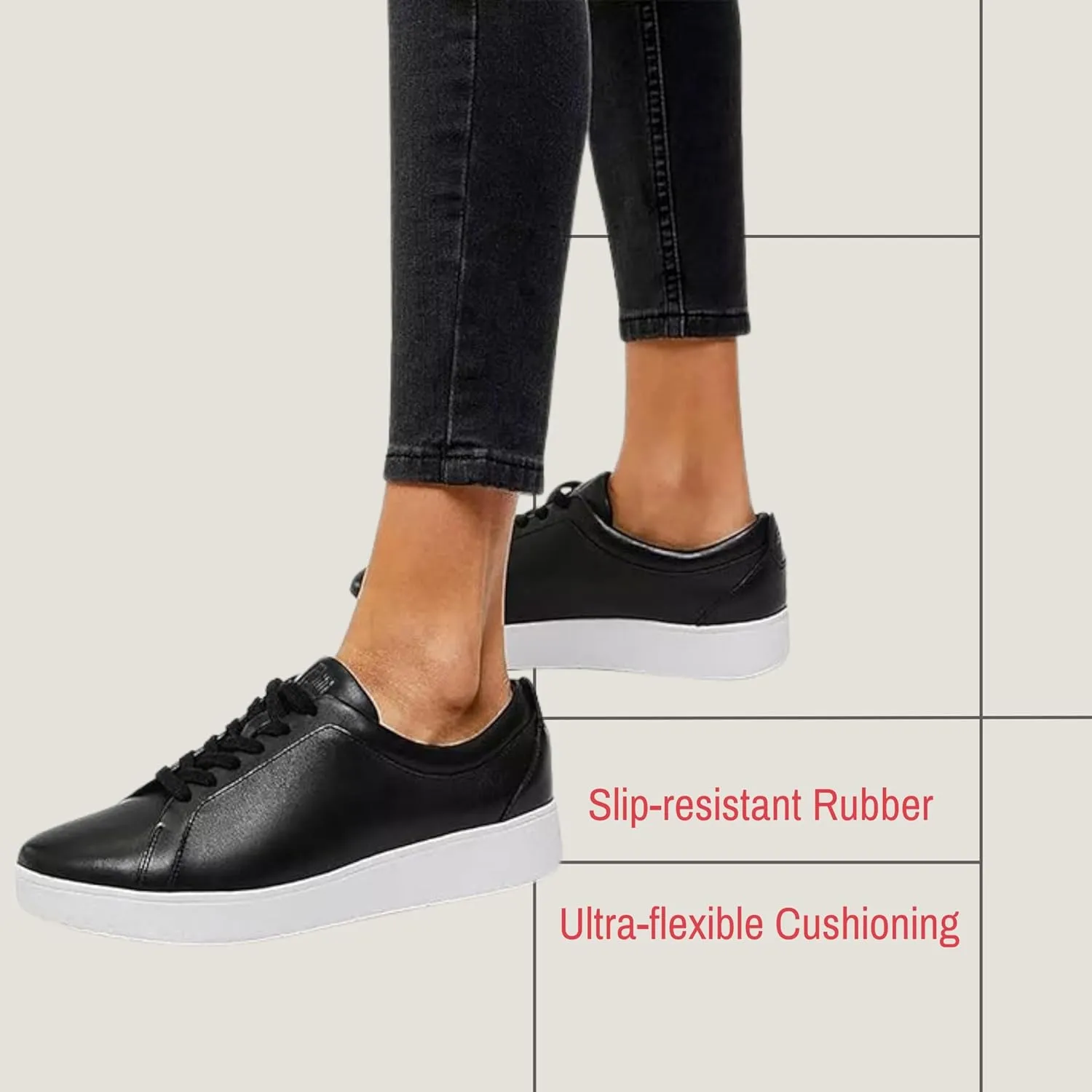 FitFlop Rally Leather Sneakers