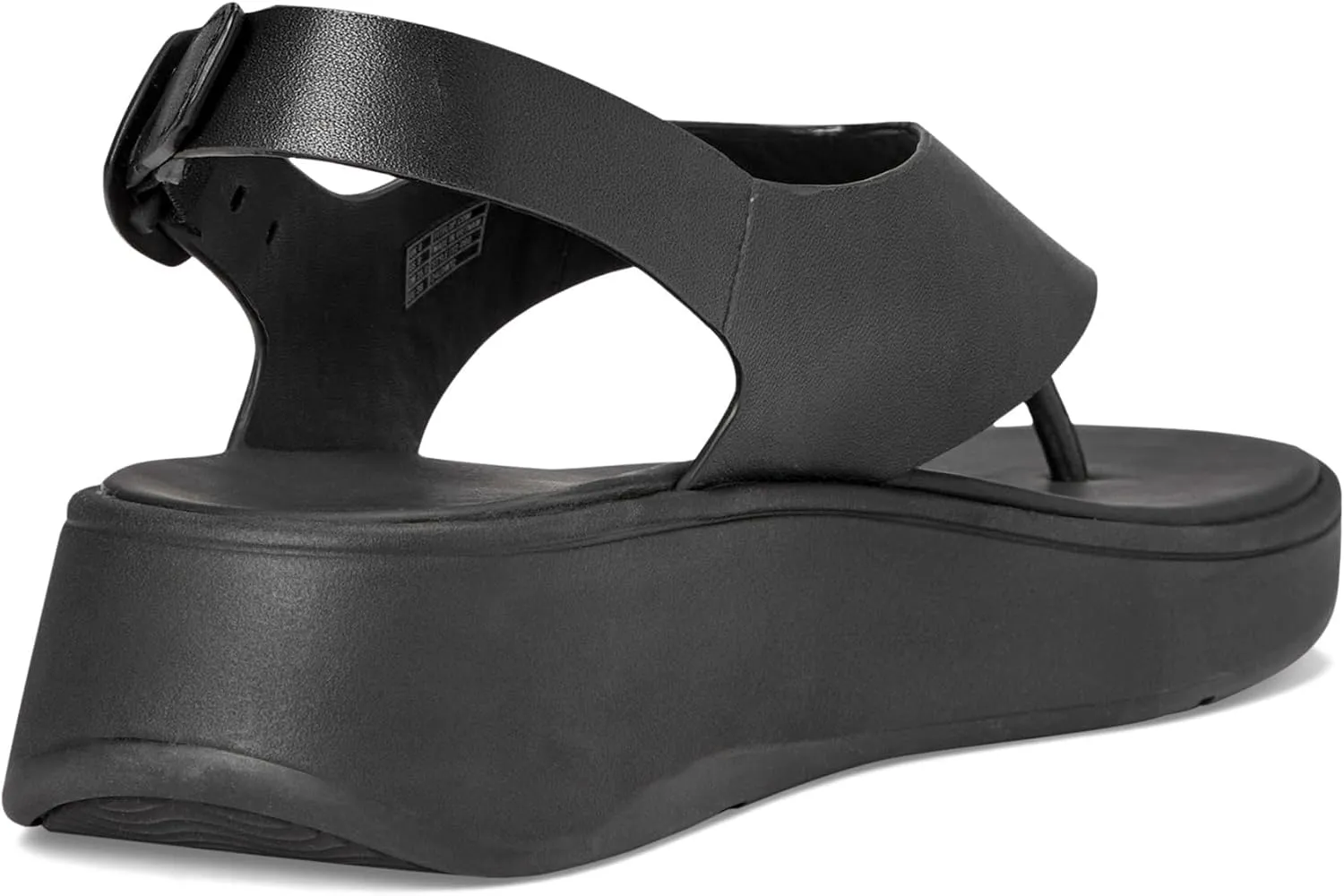 FitFlop Women's F-Mode Leather Flatform Back-Strap Toe/Post Sandals Wedge