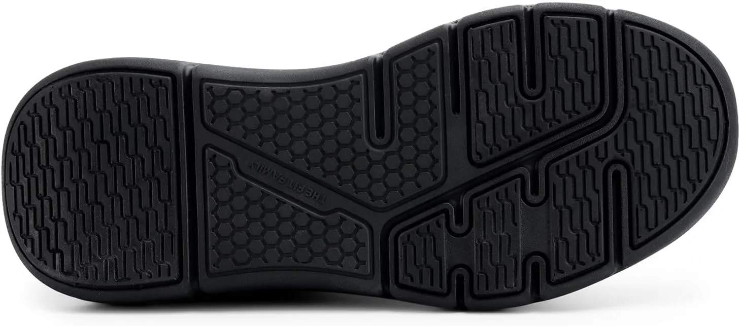 FitVille Wide Slip on Shoes for Men Black Dress Shoes Leather Loafers Business Casual Shoes, Comfortable Simple Shoes - EasyWalk V1