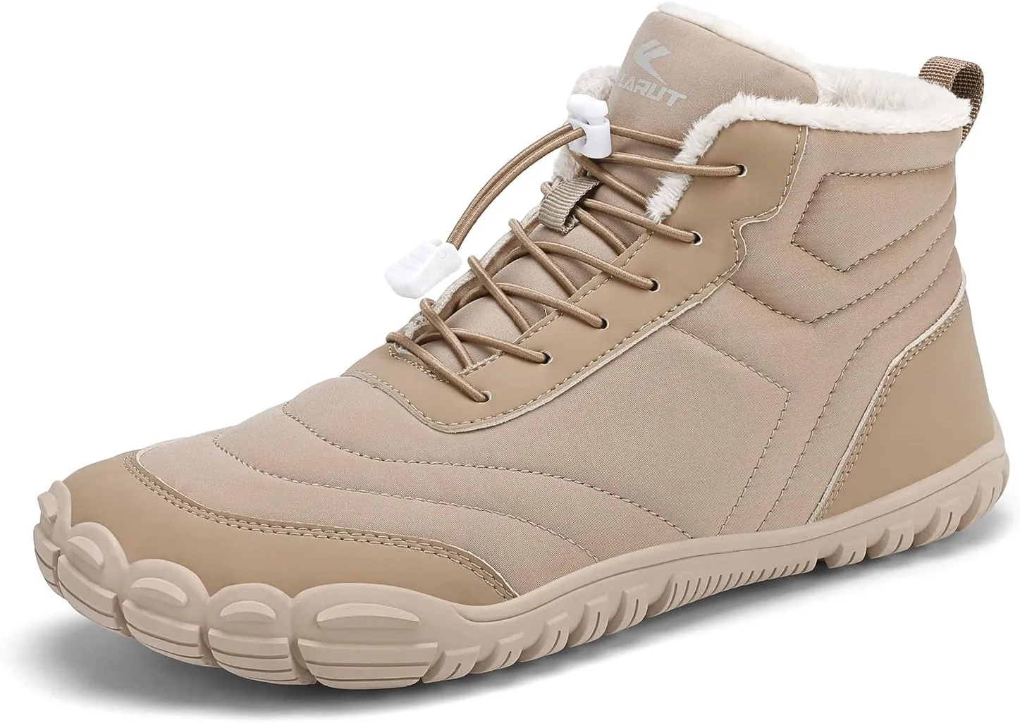 FLARUT Mens Womens Snow Boots Winter Shoes Warm Fur Waterproof Anti-Slip Outdoor Casual Ankle Sneakers