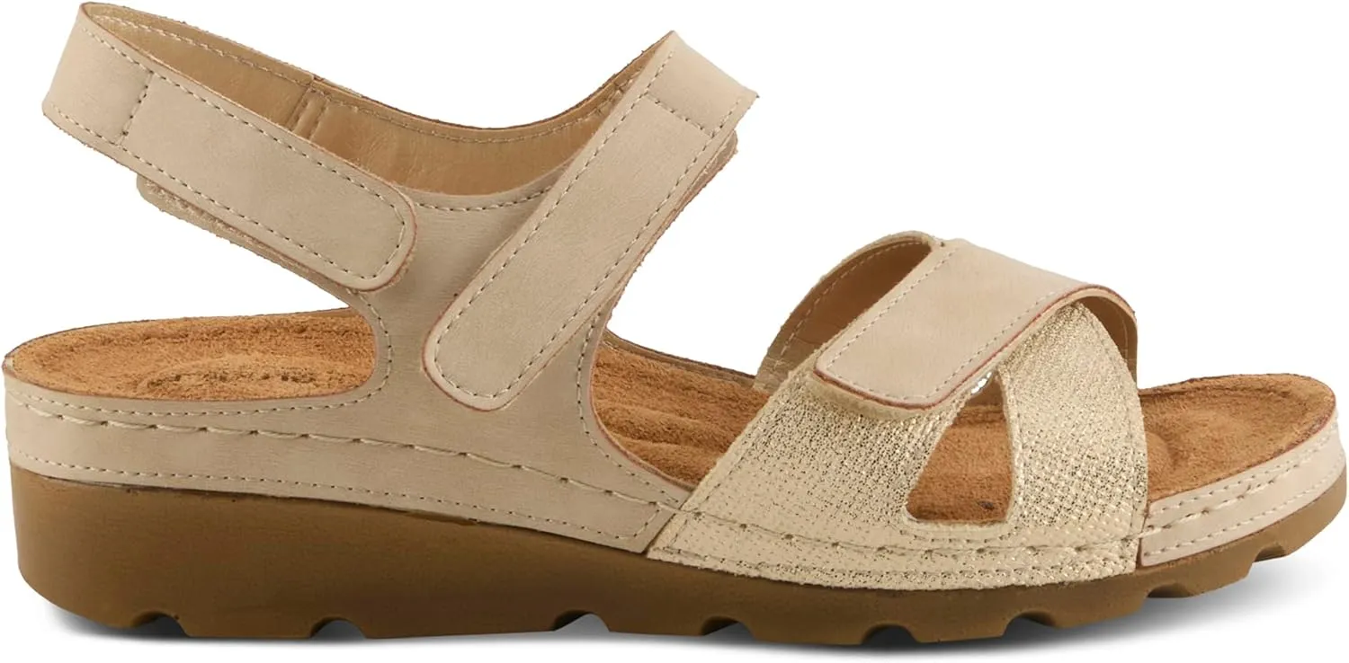 Flexus Women's ORWELL Ankle Strap Sandals – Adjustable Multi-Strap Design, Anatomic Footbed, Arch Support, Made in Turkey