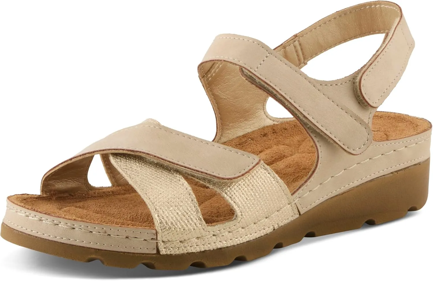 Flexus Women's ORWELL Ankle Strap Sandals – Adjustable Multi-Strap Design, Anatomic Footbed, Arch Support, Made in Turkey
