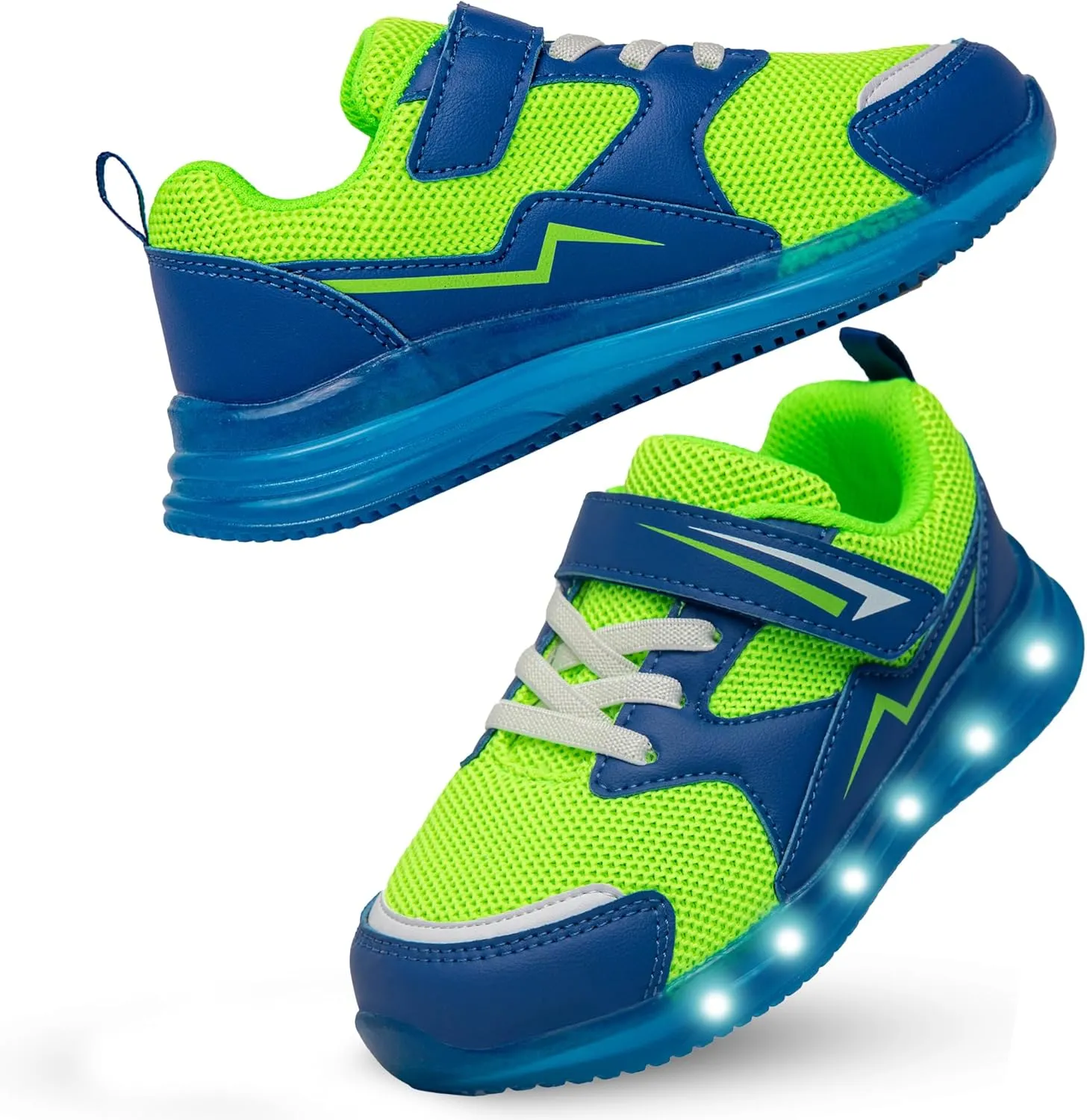 Floranate Light Up Toddler Boys Girls Shoes LED Flashing Lightweight Tennis Walking Sneakers for Toddler and Little Kid