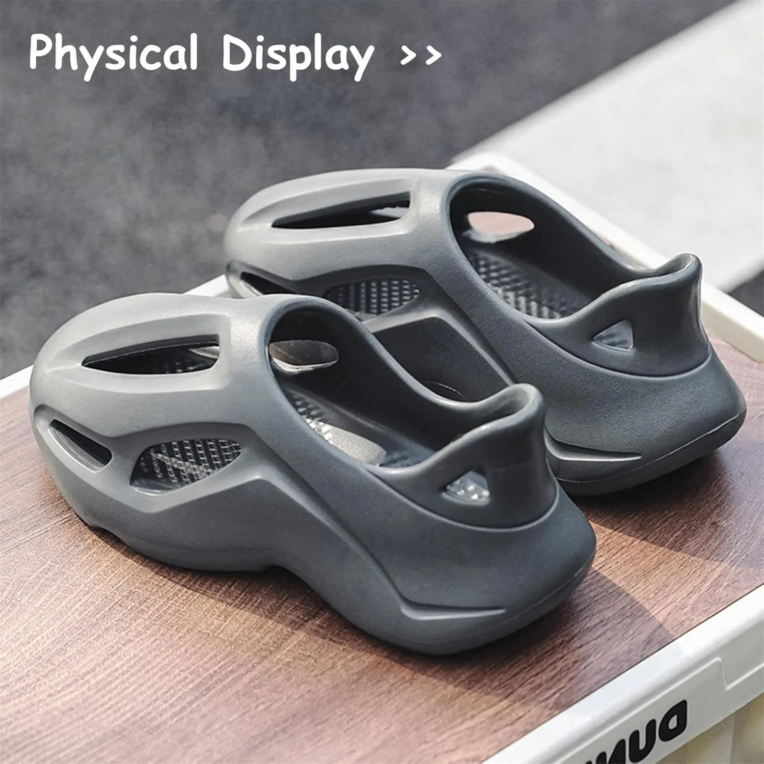 Foam Runner Shoes, Unisex Foam Runner Sneakers Pillow Cloud Shoes Non-Slip Lightweight Breathable Soft Fashion Sandals