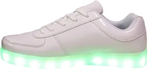 Forever Link Women's Signal-60 Lace Up LED Rechargeable Sneakers w/Light Show