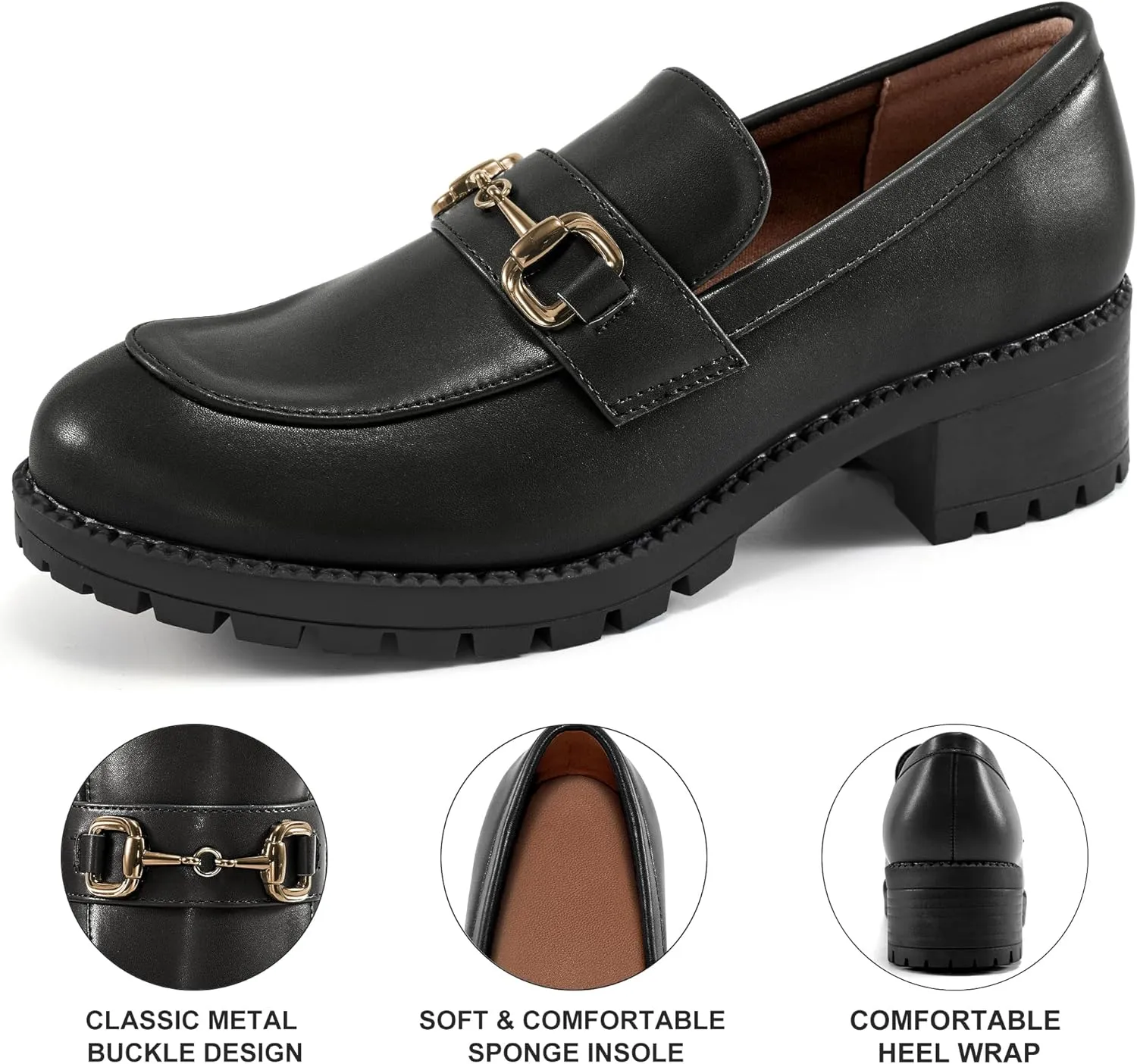 FUDYNMALC Platform Loafers for Women Dress: Casual Comfortable Slip On Chunky Shoes 2025 Walking Penny Footwear for Work Business