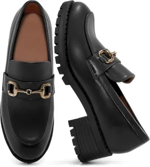 FUDYNMALC Platform Loafers for Women Dress: Casual Comfortable Slip On Chunky Shoes 2025 Walking Penny Footwear for Work Business