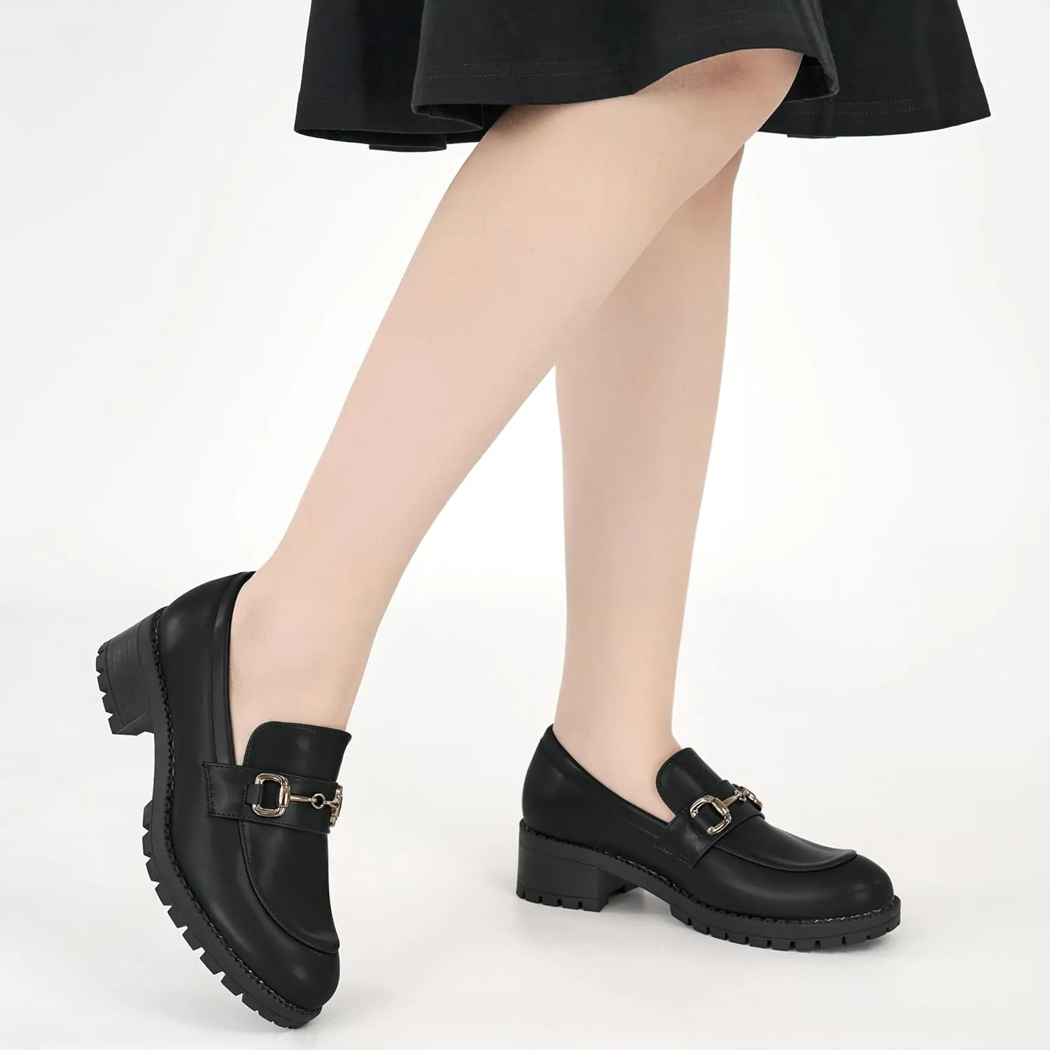 FUDYNMALC Platform Loafers for Women Dress: Casual Comfortable Slip On Chunky Shoes 2025 Walking Penny Footwear for Work Business