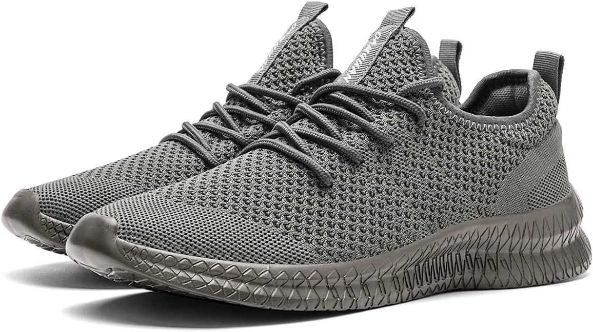 FUJEAK Men Running Shoes Men Casual Breathable Walking Shoes Sport Athletic Sneakers Gym Tennis Slip On Comfortable Lightweight Shoes