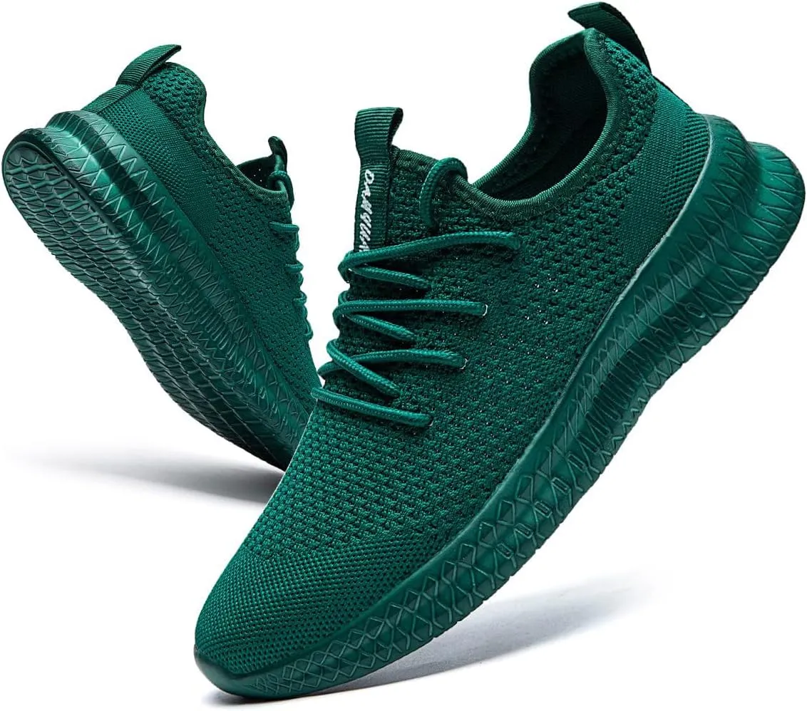 FUJEAK Men Running Shoes Men Casual Breathable Walking Shoes Sport Athletic Sneakers Gym Tennis Slip On Comfortable Lightweight Shoes