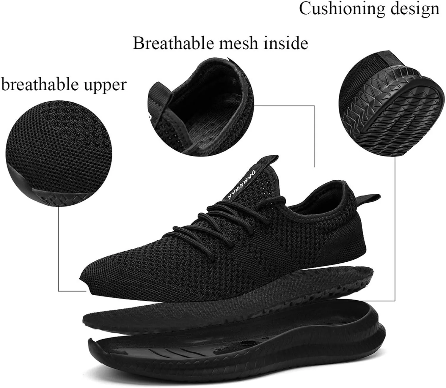 FUJEAK Women Walking Shoes Athletic Casual Road Running Breathable Fashion Sneakers Gym Tennis Lace Up Comfortable Lightweight Shoes