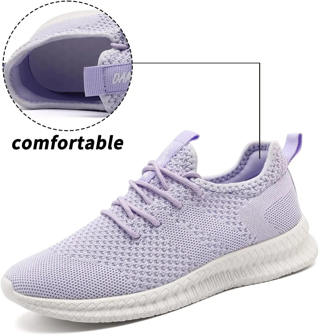 FUJEAK Womens Running Shoes Casual Slip on Walking Shoes Gym Workout Shoes Fashion Sneakers Non Slip Athletic Tennis Sports Shoes
