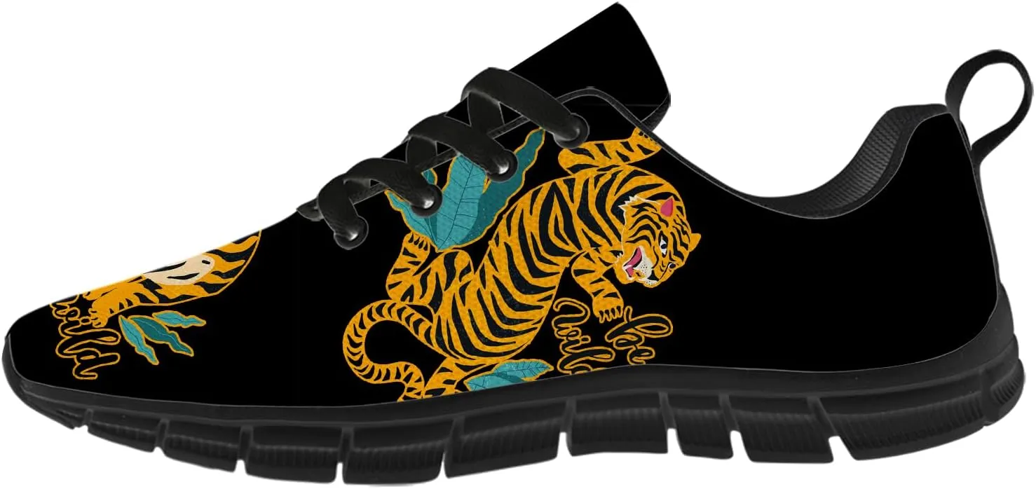 Funny Tiger Shoes for Women Men Tennis Shoes Lightweight Athletic Gym Running Sneakers Tiger Lovers Gifts for Him Her