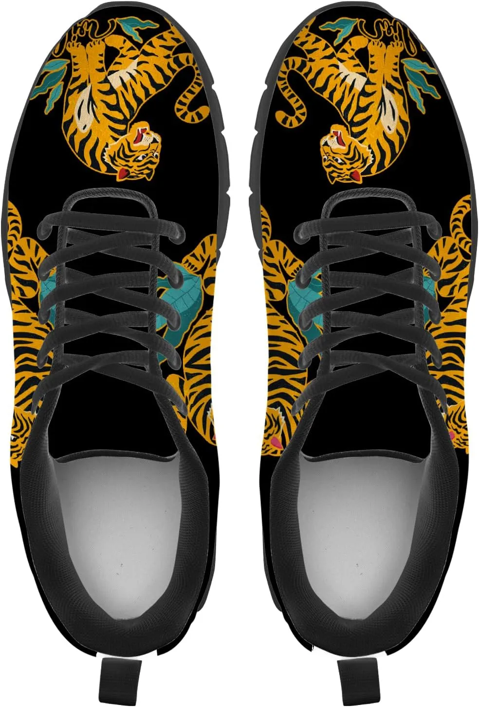 Funny Tiger Shoes for Women Men Tennis Shoes Lightweight Athletic Gym Running Sneakers Tiger Lovers Gifts for Him Her