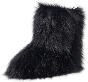 Furry Faux Fur Boots for Women