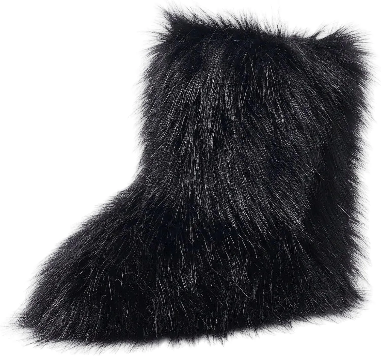 Furry Faux Fur Boots for Women