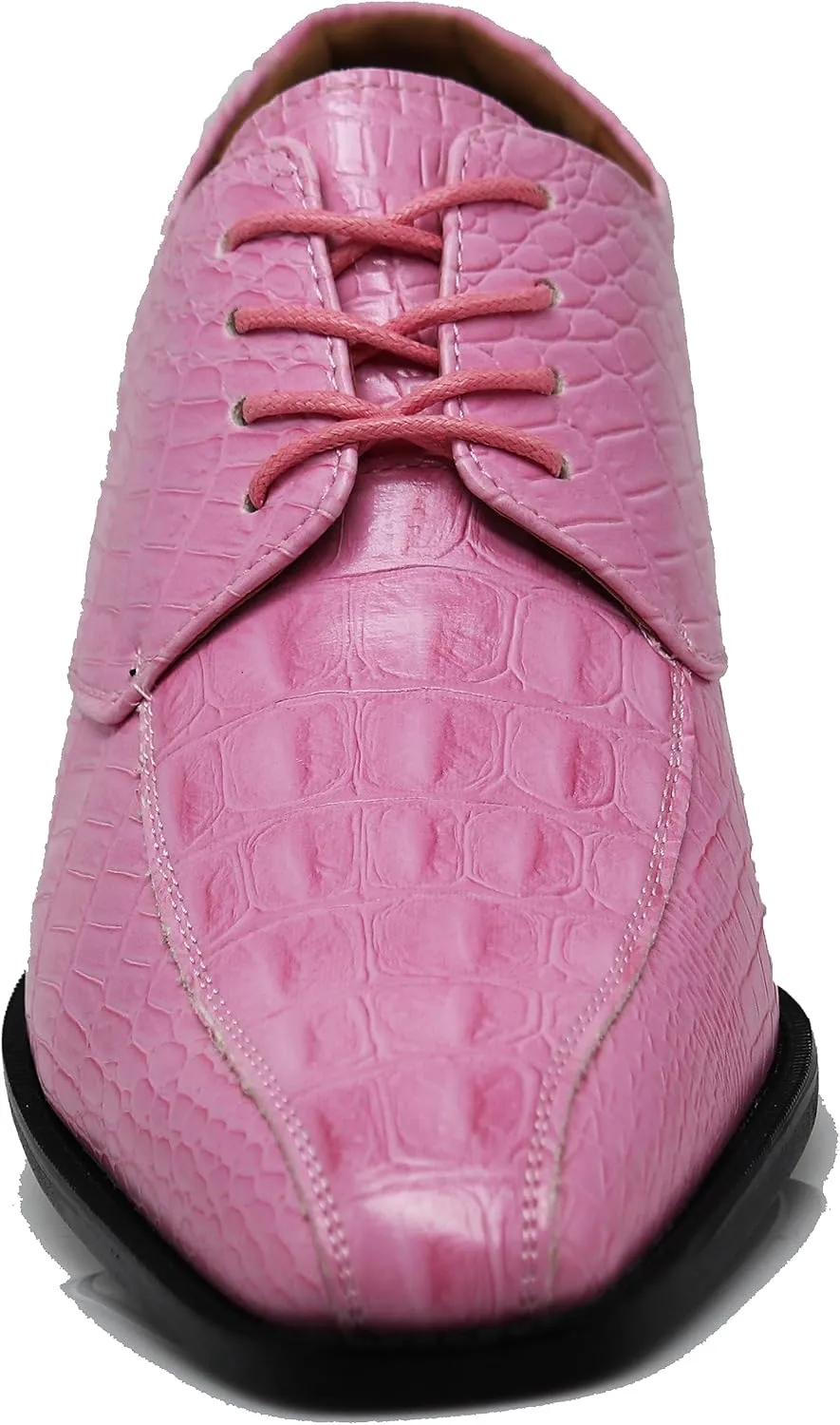 Gator3N Men's Alligator Crocodile Print Oxfords Fashion Lace Up Dress Shoes