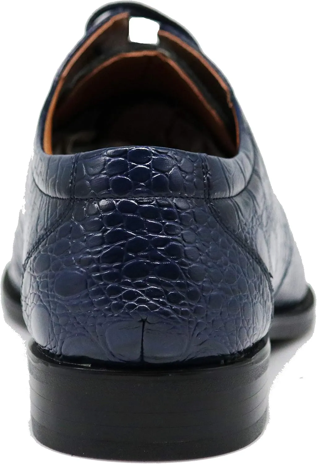 Gator3N Men's Alligator Crocodile Print Oxfords Fashion Lace Up Dress Shoes