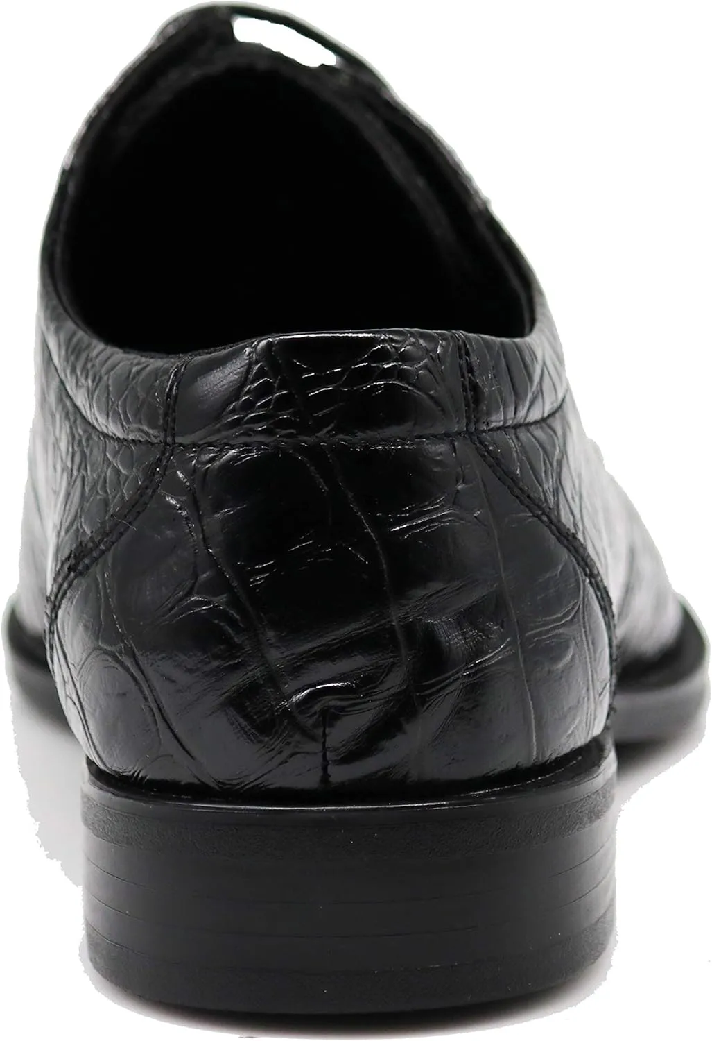 Gator3N Men's Alligator Crocodile Print Oxfords Fashion Lace Up Dress Shoes