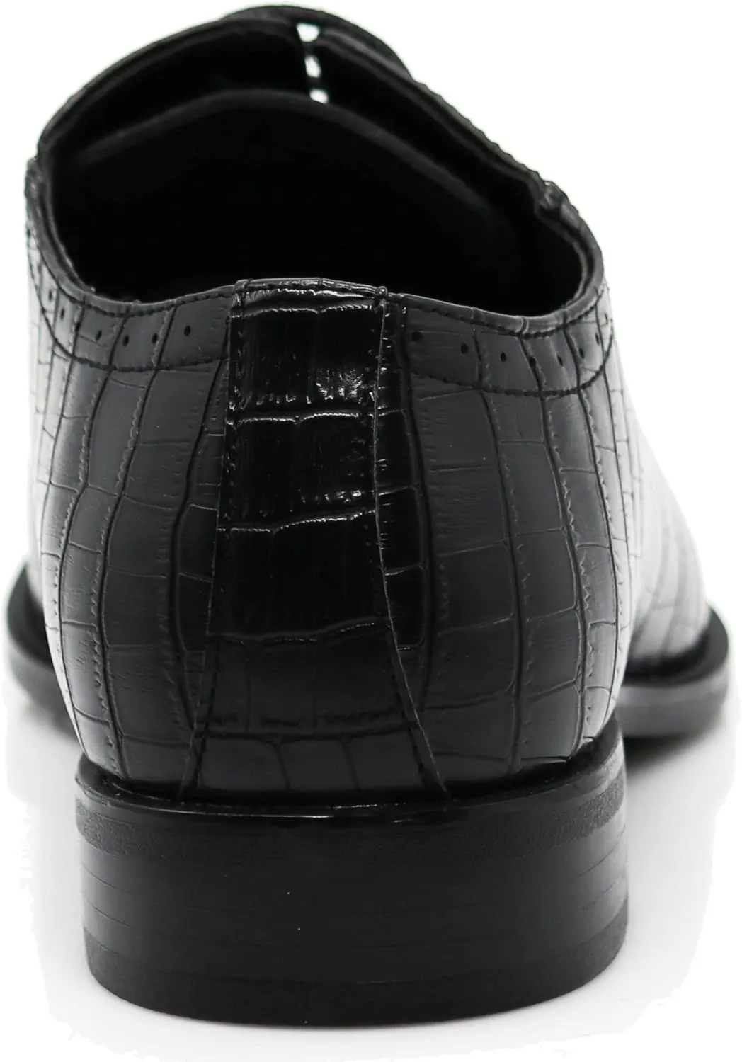 Gator3N Men's Alligator Crocodile Print Oxfords Fashion Lace Up Dress Shoes