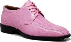 Gator3N Men's Alligator Crocodile Print Oxfords Fashion Lace Up Dress Shoes