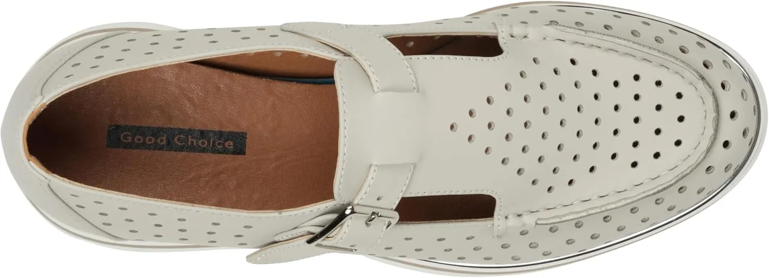 G.C. Shoes Women's Karmine Laser Cut Mary Jane Loafers