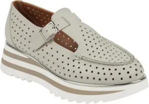 G.C. Shoes Women's Karmine Laser Cut Mary Jane Loafers