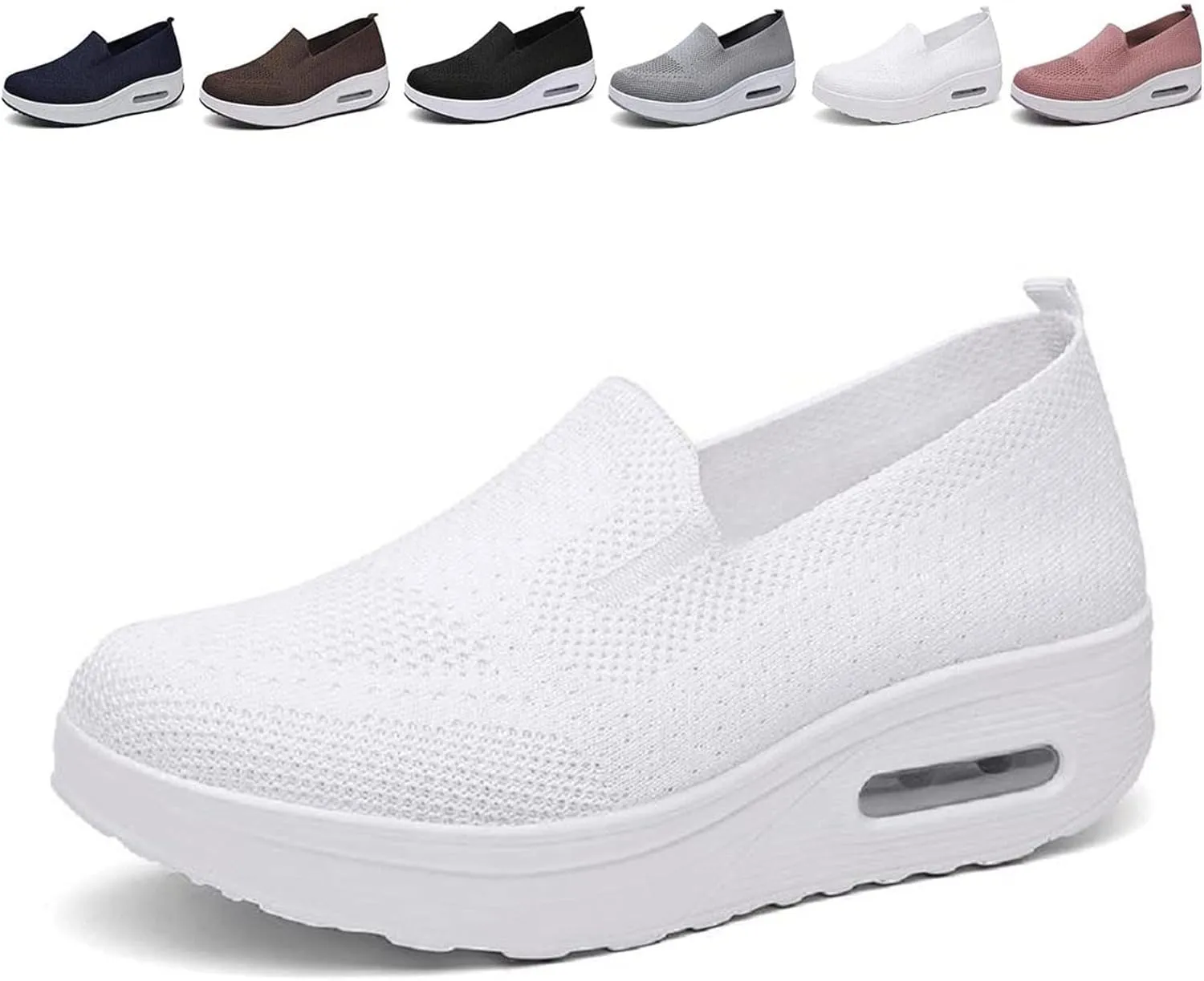 GEOBY Women's Orthopedic Sneakers, Slip-On Light Air Cushion Orthopedic Sneakers, Women Casual Walking Sneaker Orthopedic Arch Diabetes Support 2023