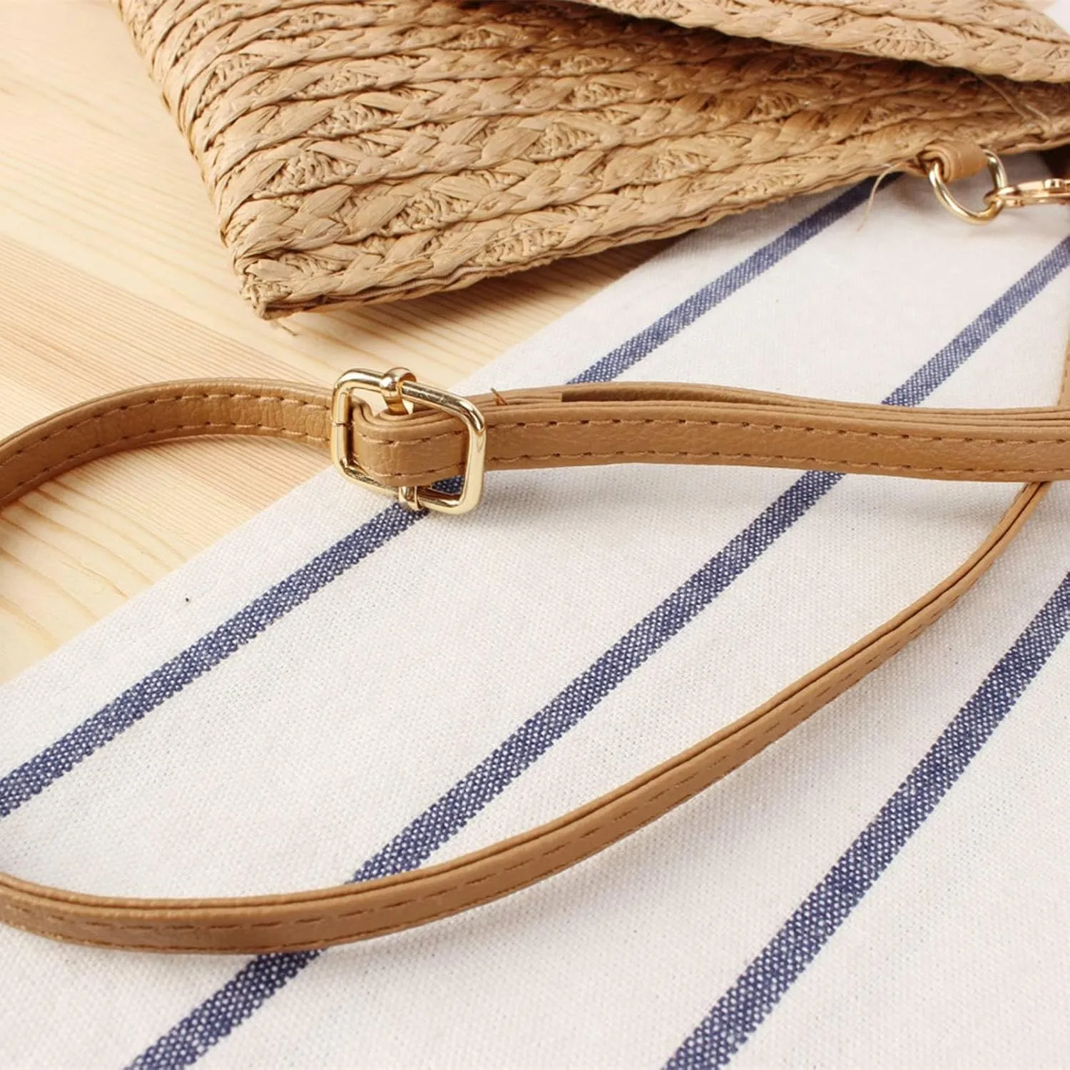 Gets Straw Clutch, Straw Clutch Women Hand-woven for Summer Beach Envelope Clutch Purse Wallet