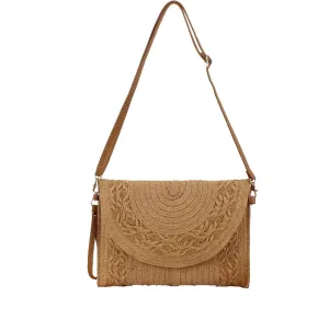Gets Straw Clutch, Straw Clutch Women Hand-woven for Summer Beach Envelope Clutch Purse Wallet