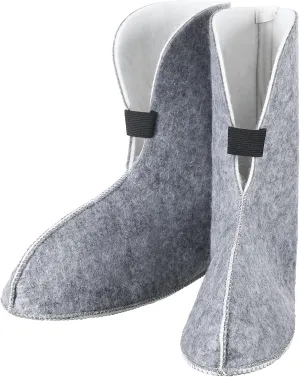 Geyoga 1 Pair Felt Replacement Boot Liners Wool Blend 10'' High Winter Warm Boot Liners Replacement for Men Women