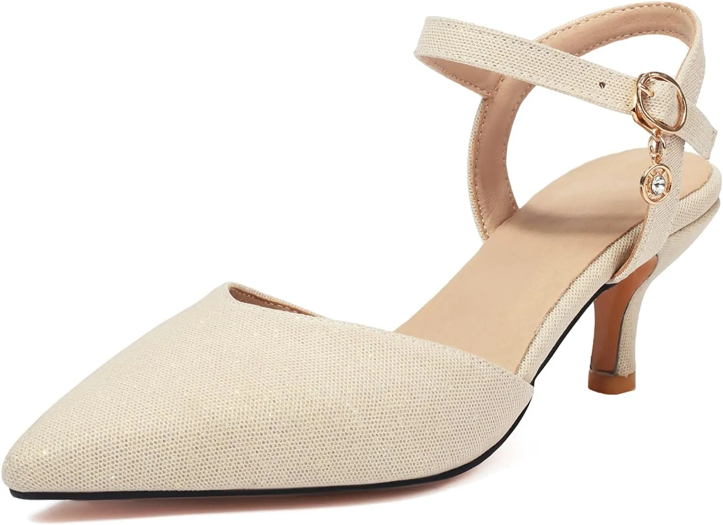 Gicoiz Kitten Heels Women Sandals Ankle Strap