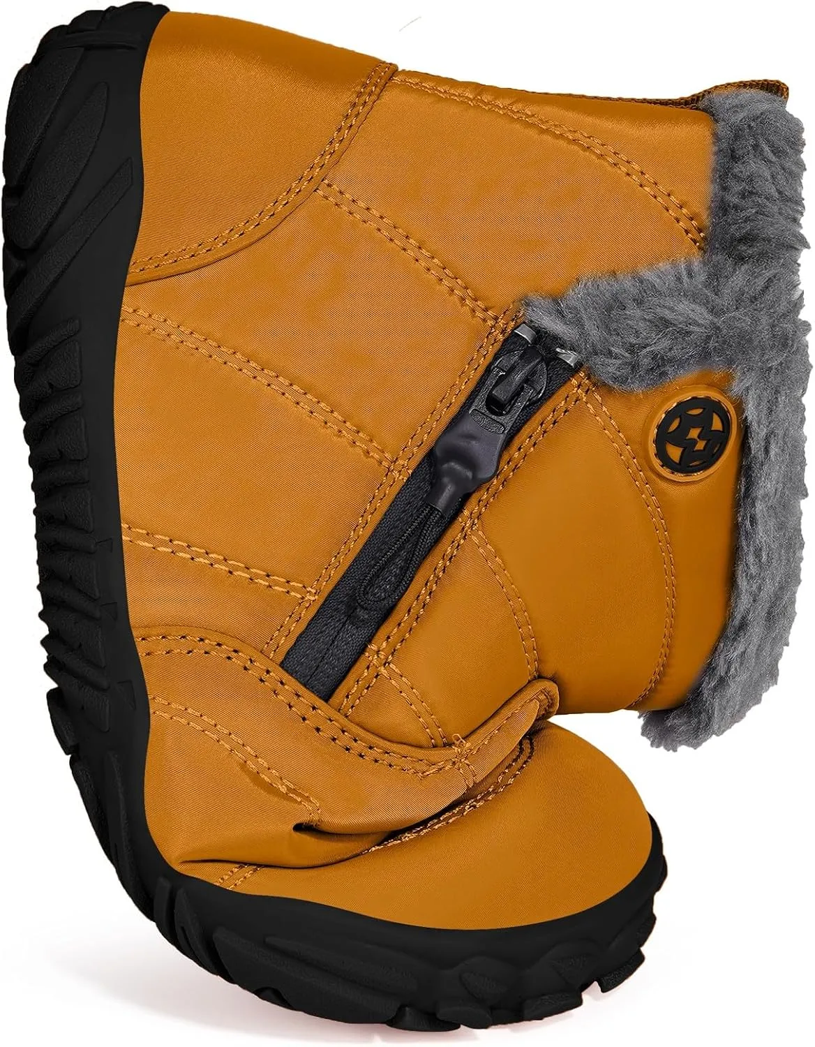 Girls Boys Barefoot Boots Shoes | Minimalist Little Kids/Big Kids Waterproof Ankle Winter Snow Boots | Zero Drop Sole | Wide Toe Box | Slip Resistant