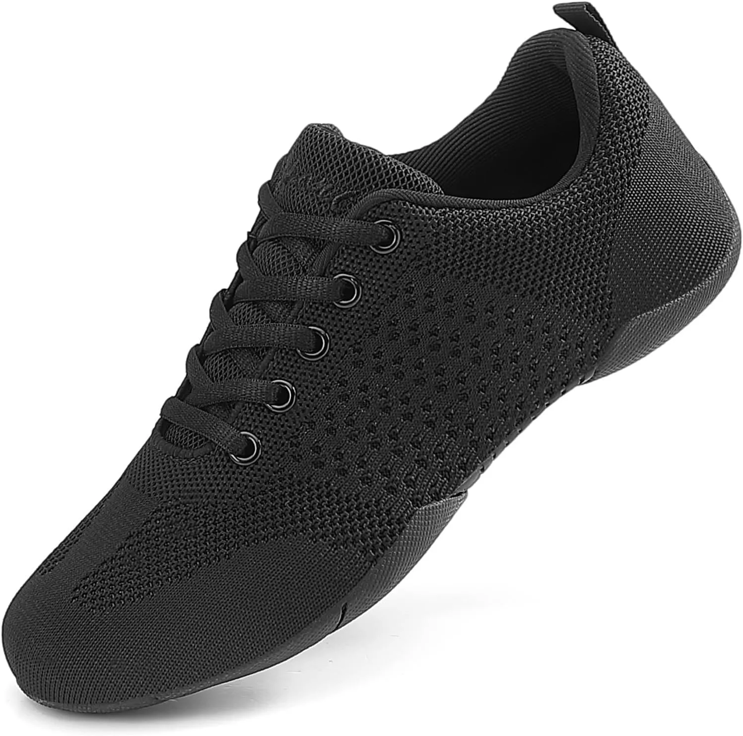 Girls Cheerleading Shoes Lightweight Breathable Youth Cheer Competition Sneakers for Practice, Dance and Gymnastics Size Little Kid 11.5 to Women 11 (Black/White)