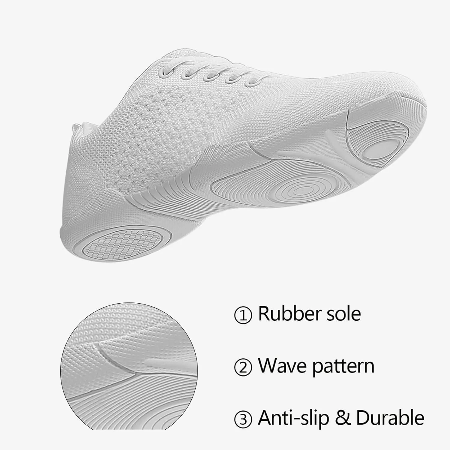 Girls Cheerleading Shoes Lightweight Breathable Youth Cheer Competition Sneakers for Practice, Dance and Gymnastics Size Little Kid 11.5 to Women 11 (Black/White)